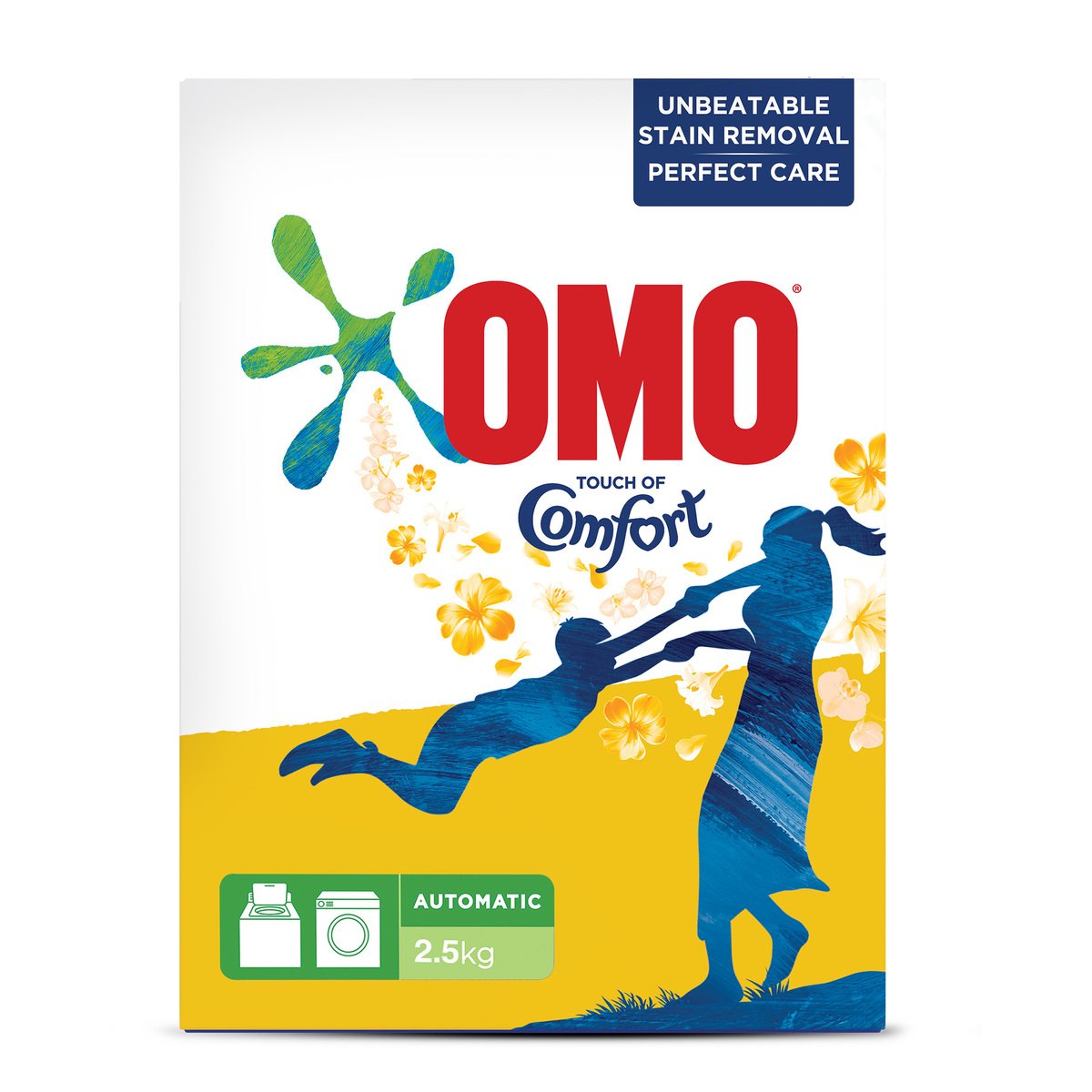 Omo Front Load Laundry Detergent Powder With Touch of Comfort 2.5kg