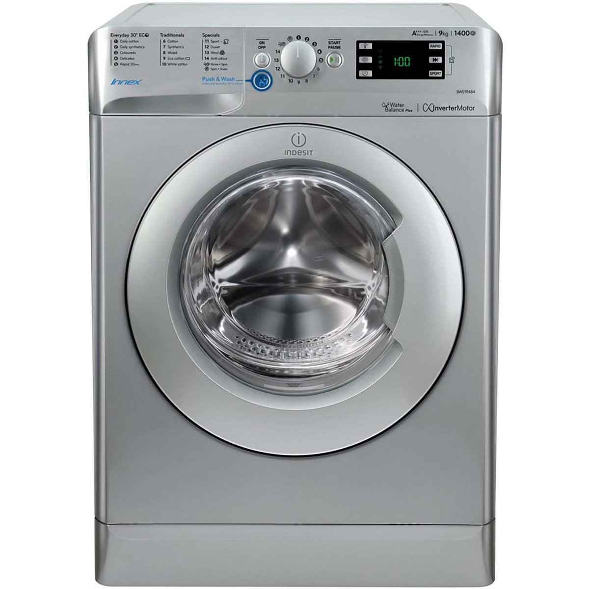 Indesit Front Load Washing Machine BWE-91484XSUK 9Kg