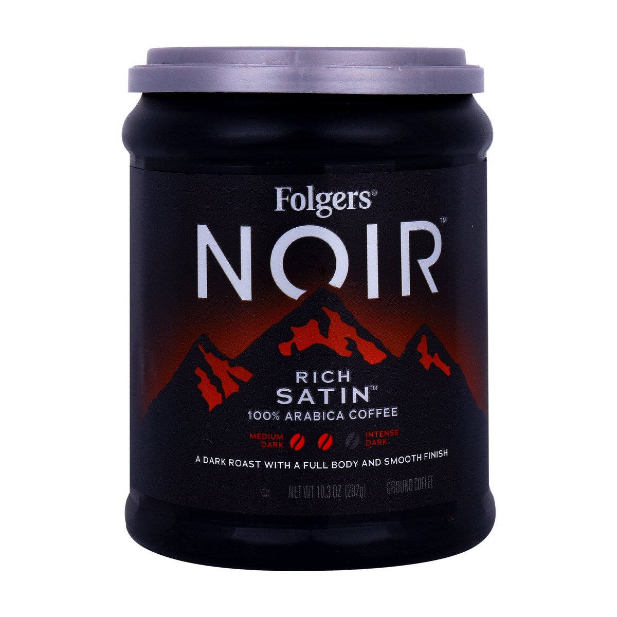 Folgers Noir Rich Satin Arabica Coffee 292 g
