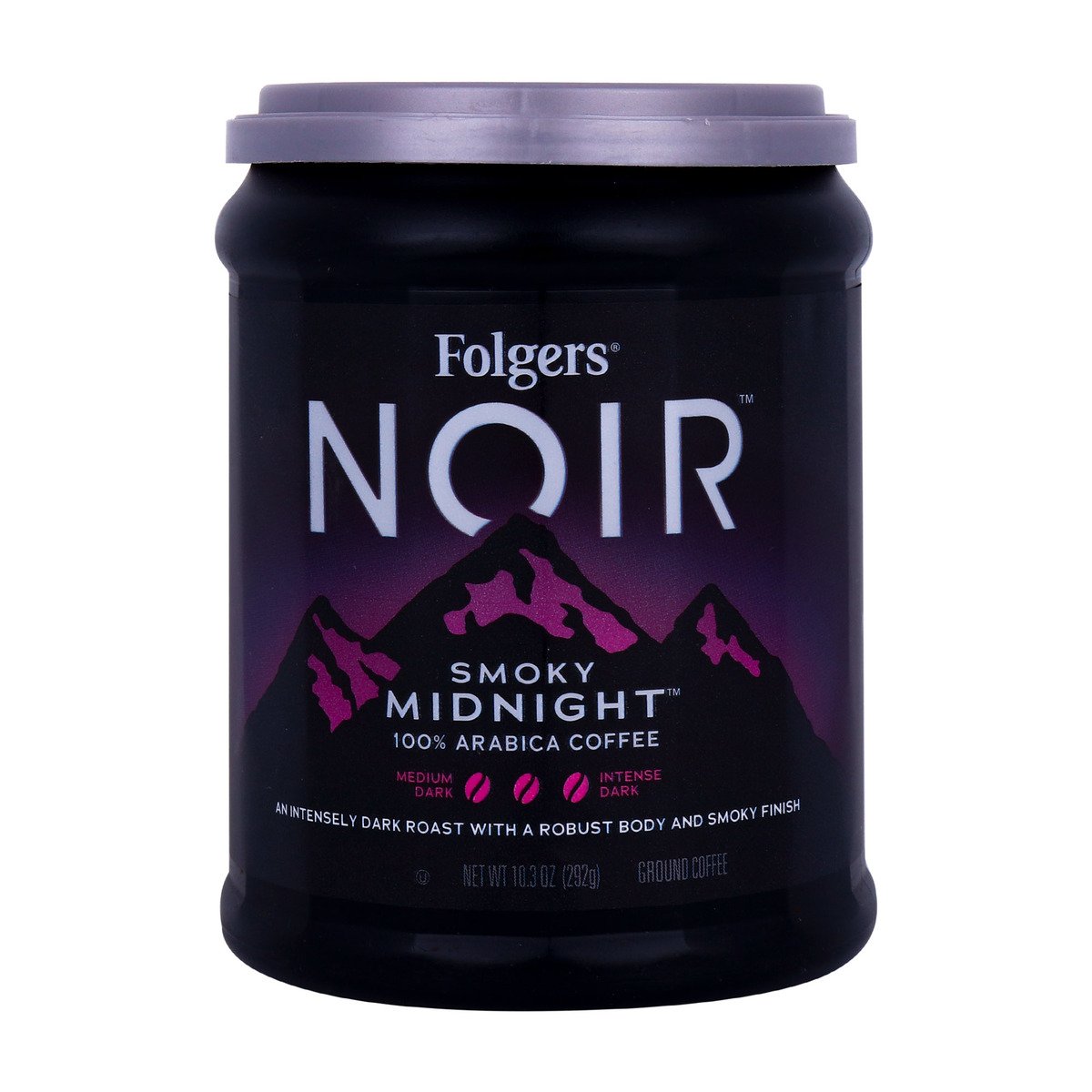 Folgers Noir Smoky Midnight Arabica Coffee 292 g