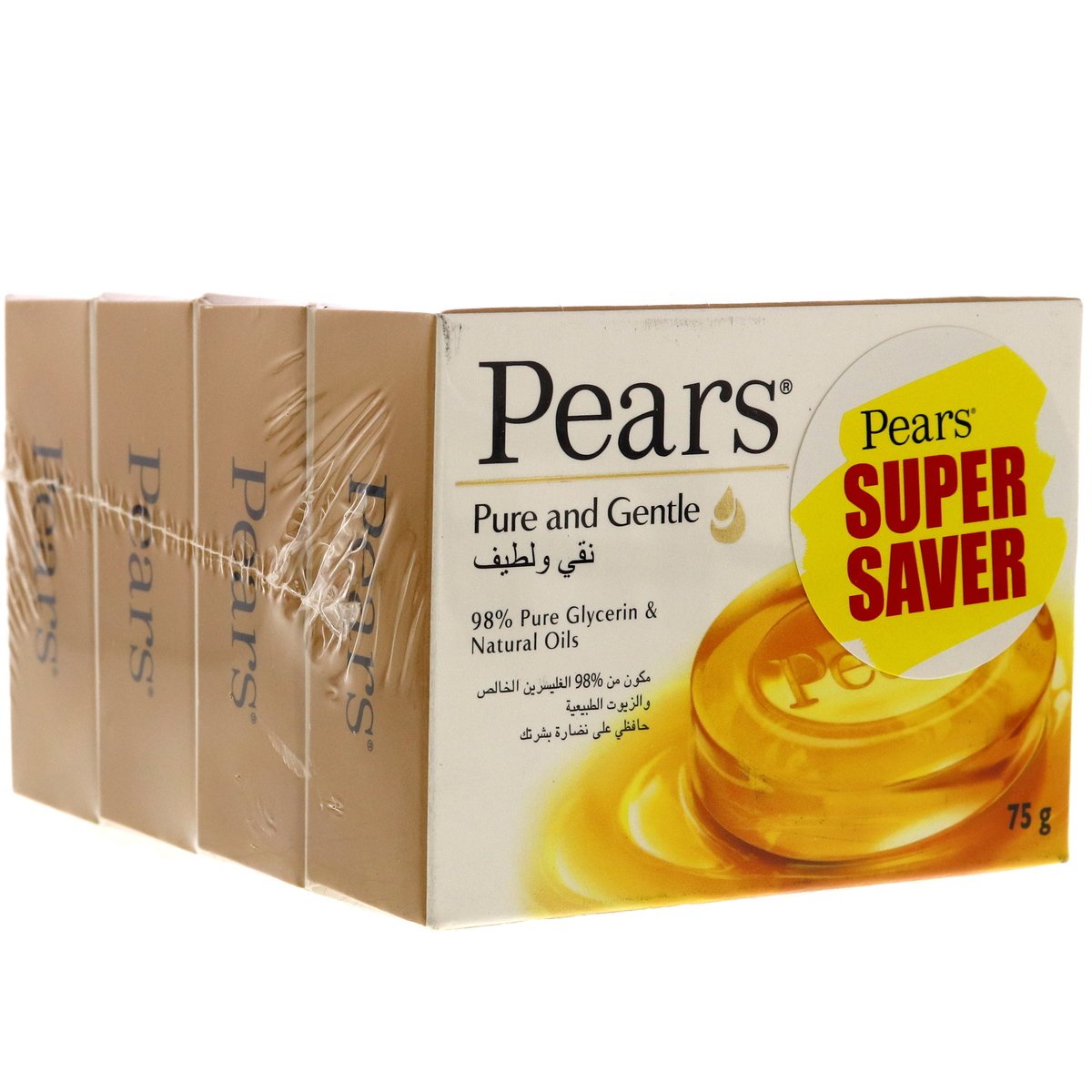 Pears Pure And Gentle Bath Soap 4 x 75 g