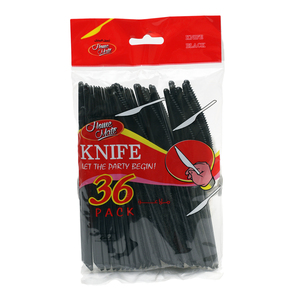 Home Mate Plastic Knife Black 36pcs