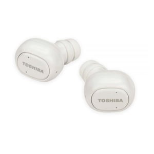 Toshiba RZE-BT800E True-Wireless Stereo Sweat-Resistant BT Earphones with Built-in Dual MicrophonesWhite