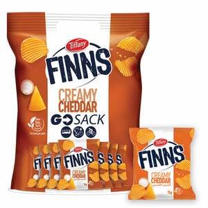 Tiffany Finns Creamy Cheddar Chips 24 x 12 g