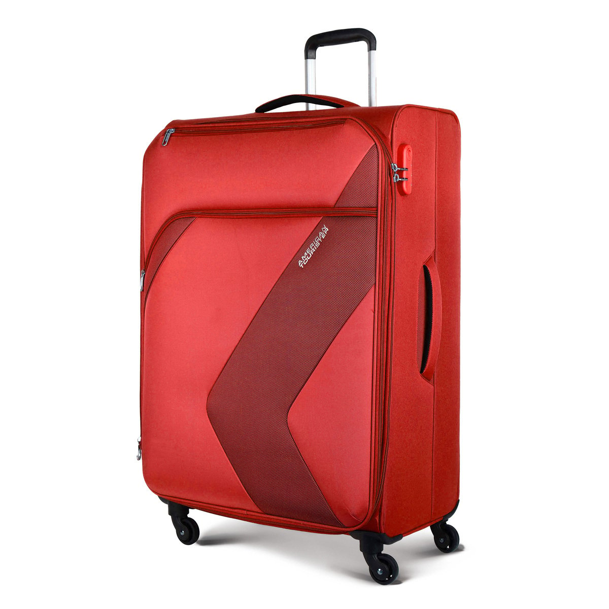 American Tourister Stanford 4 Wheel Soft Trolley, 67 cm, Red