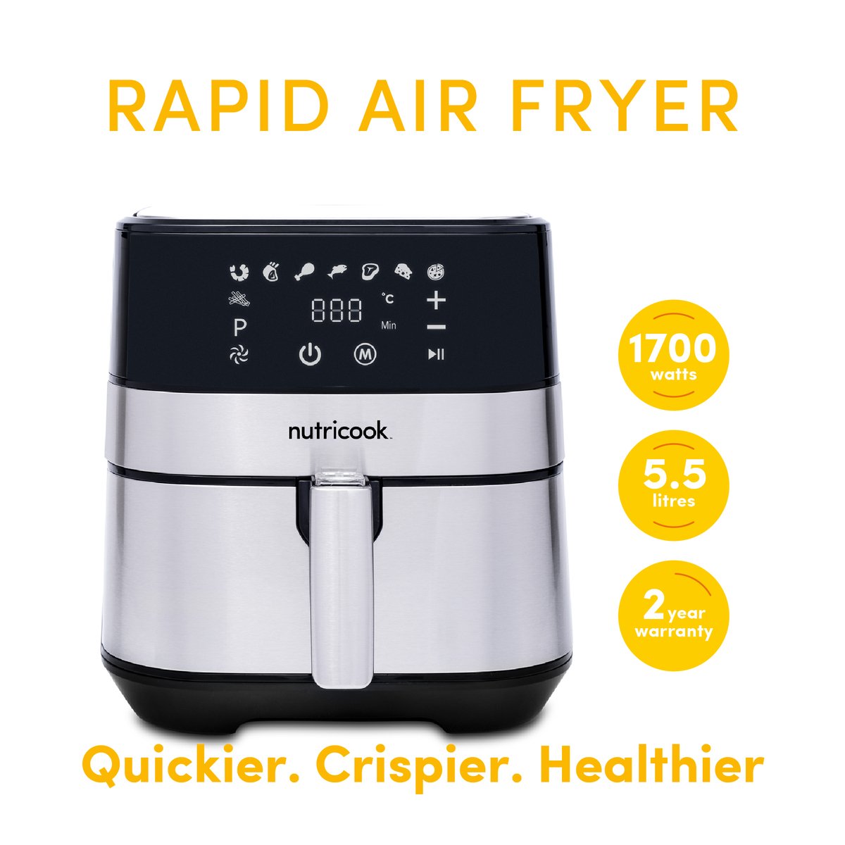 Nutricook Rapid Air Fryer NC-RAF55 5.5Ltr
