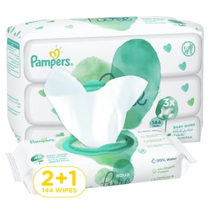 Pampers Baby Wipes Aqua Pure 48pcs 2+1