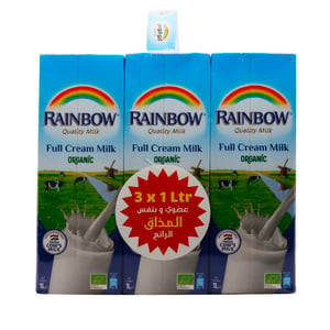Rainbow Quality Milk 3 x 1Litre