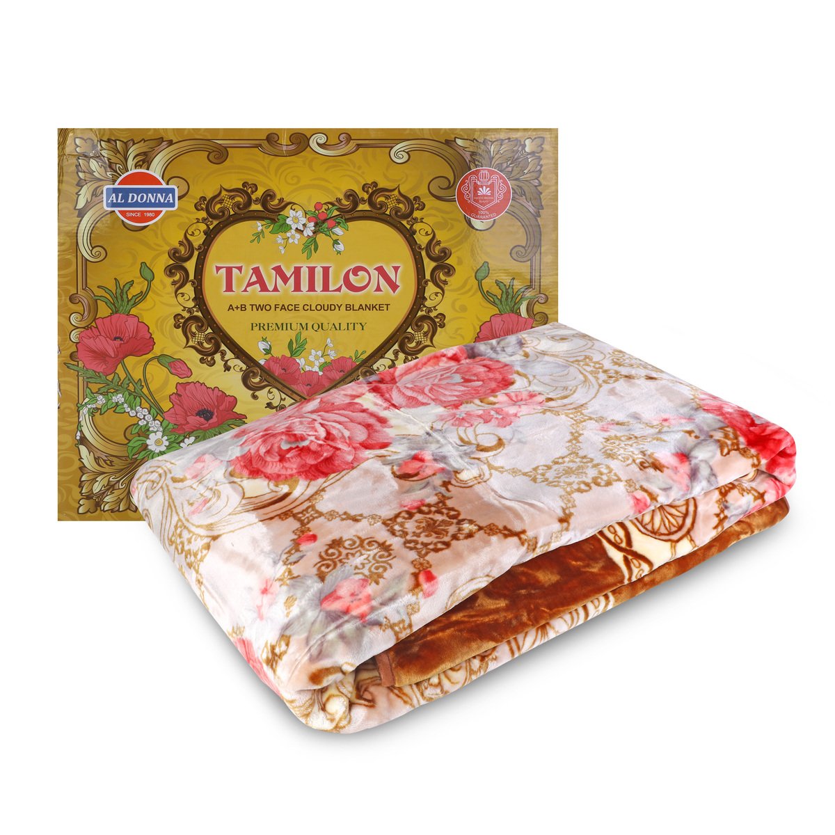 Tamilan Gold Cloudy Blanket Double 200x240cm