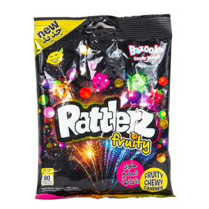 Buy Bazooka Rattlerz Fruity Chew Candies 120 g Online at Best Price | Candy | Lulu Kuwait in Kuwait