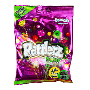 Bazooka Candy Rattlerz Sour Chewy, 120 g
