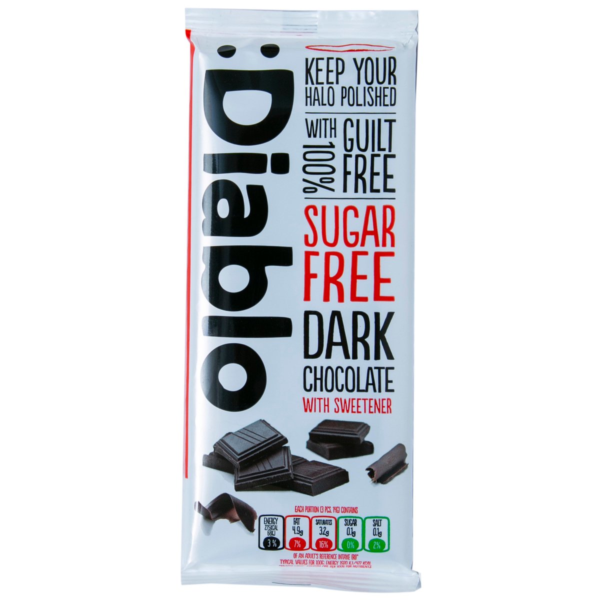Diablo Dark Chocolate Sugar Free 85 g