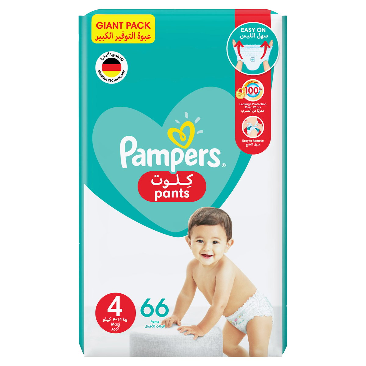 Pampers Baby-Dry Pants Diapers Size 4 Maxi 9-14kg 66pcs