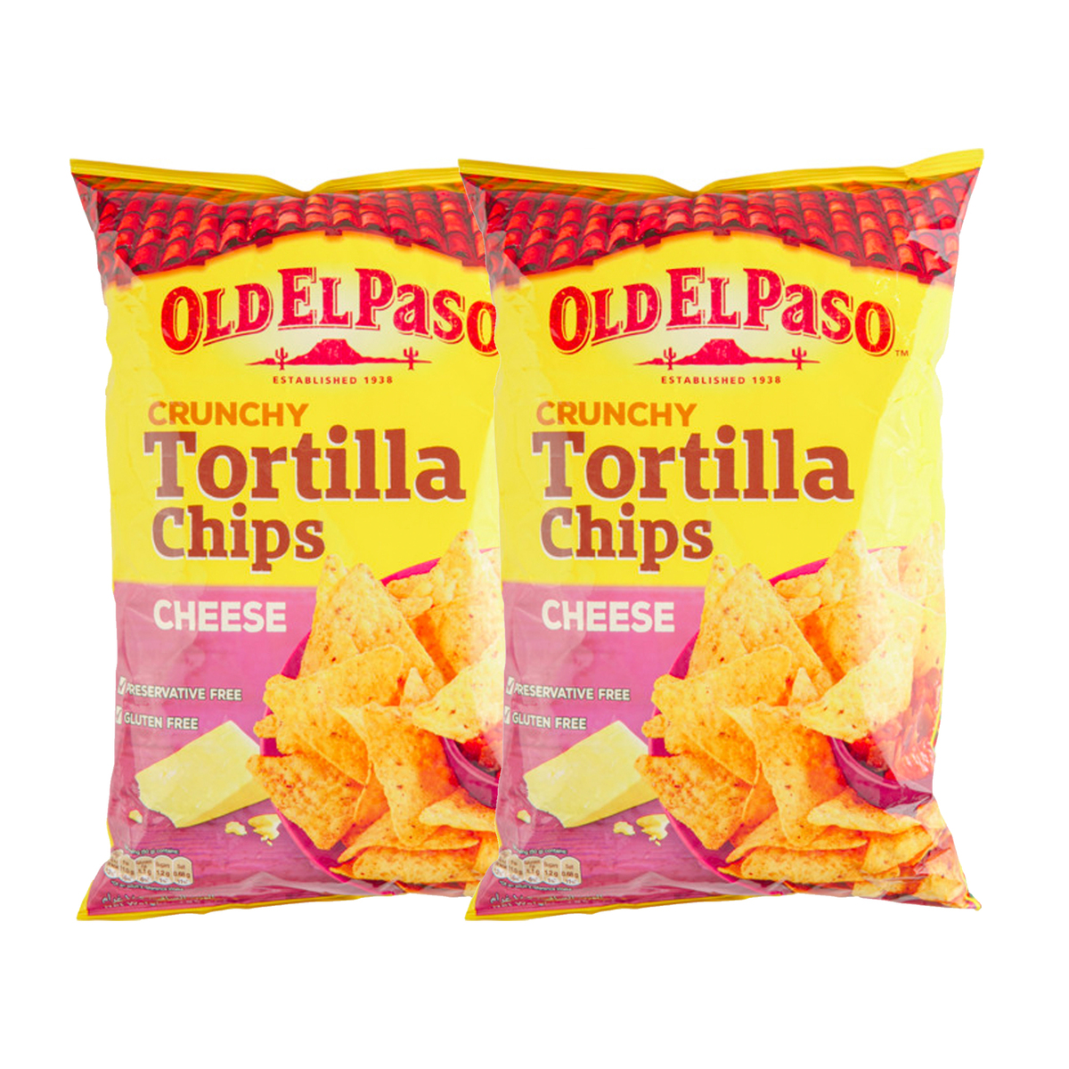 Old El Paso Crunchy Cheese Tortilla Chips Value Pack 2 x 185 g