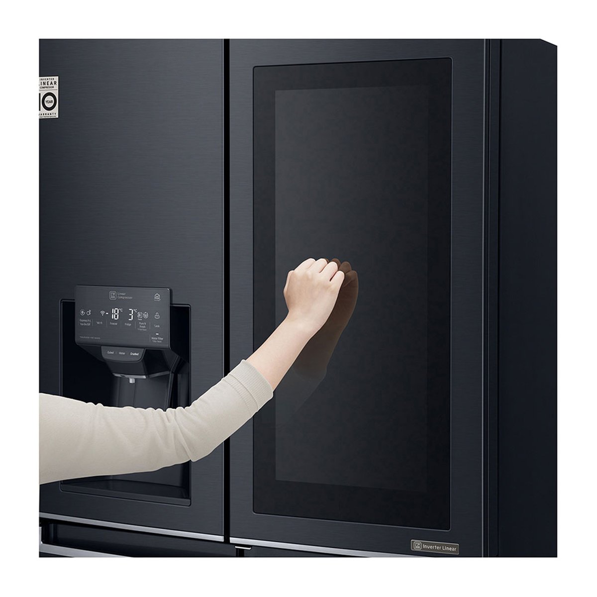 LG InstaView Door-in-Door Refrigerator GR-X29FTQKL 570Ltr, Hygiene FRESH+™, ThinQ