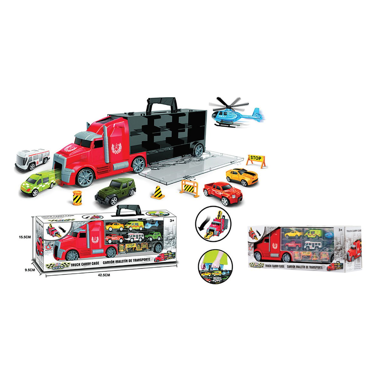 PCD Truck Carry Case Play Set Assorted P66-015