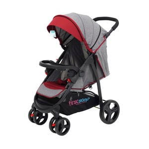 First Step Baby Stroller With Car Seat C6798-ZY Red