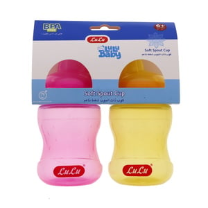 LuLu Baby Soft Spout Cup Assorted 2 pcs