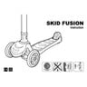 Skid Fusion Kick'n'Roll Foldable Scooter S6 Assorted Colors