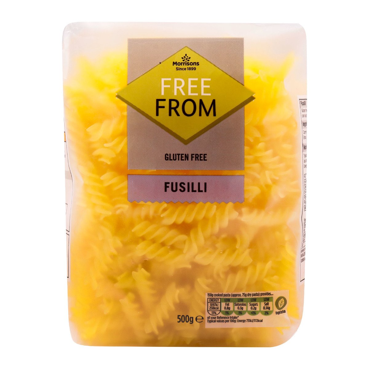 Morrisons Free From Fusilli Pasta 500g