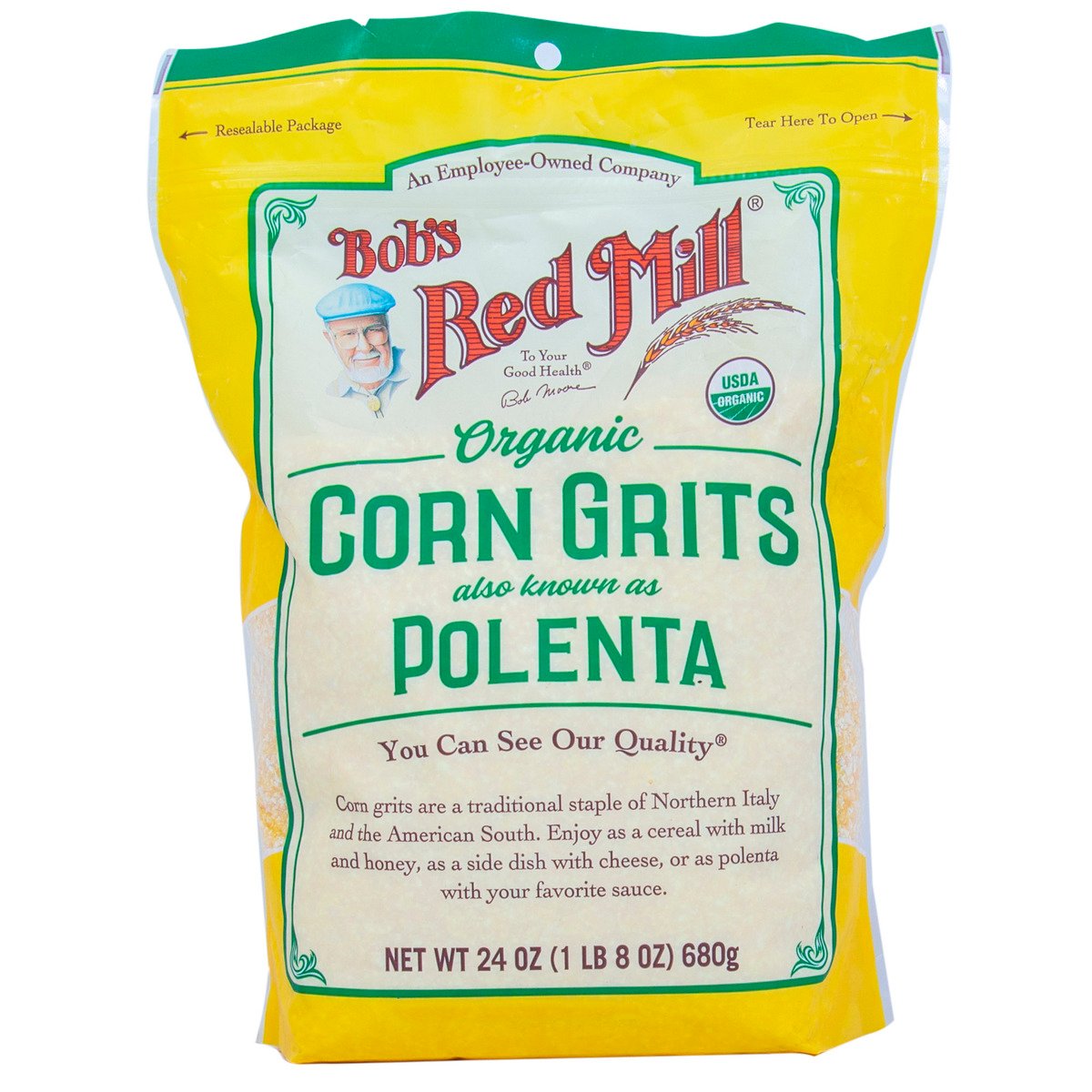 Bob's Red Mill Organic Corn Grits Polenta 680 g
