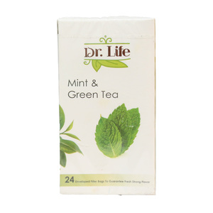Buy Dr. Life Mint & Green Tea 24 Teabags Online at Best Price | Speciality Tea | Lulu Kuwait in Kuwait
