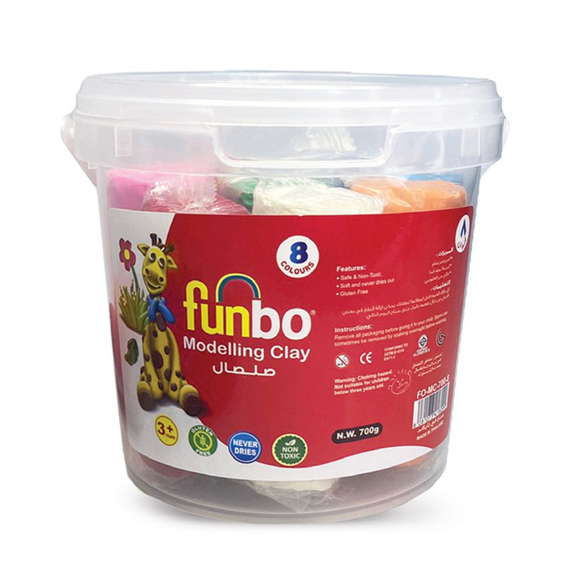 Funbo Modelling Clay Set FO-06 Assorted