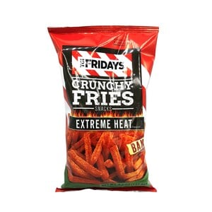 TGI Fridays Crunchy Fries Snacks Extreme Heat Flavored Baked 127.6g