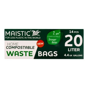 Maistic Home Compostable Waste Bags 20Litre 14pcs