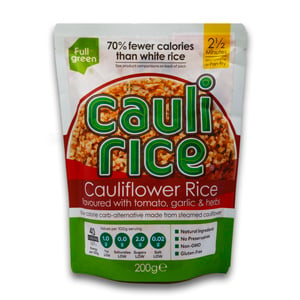 Full Green Cauliflower Rice With Tomato, Garlic & Herb 200 g