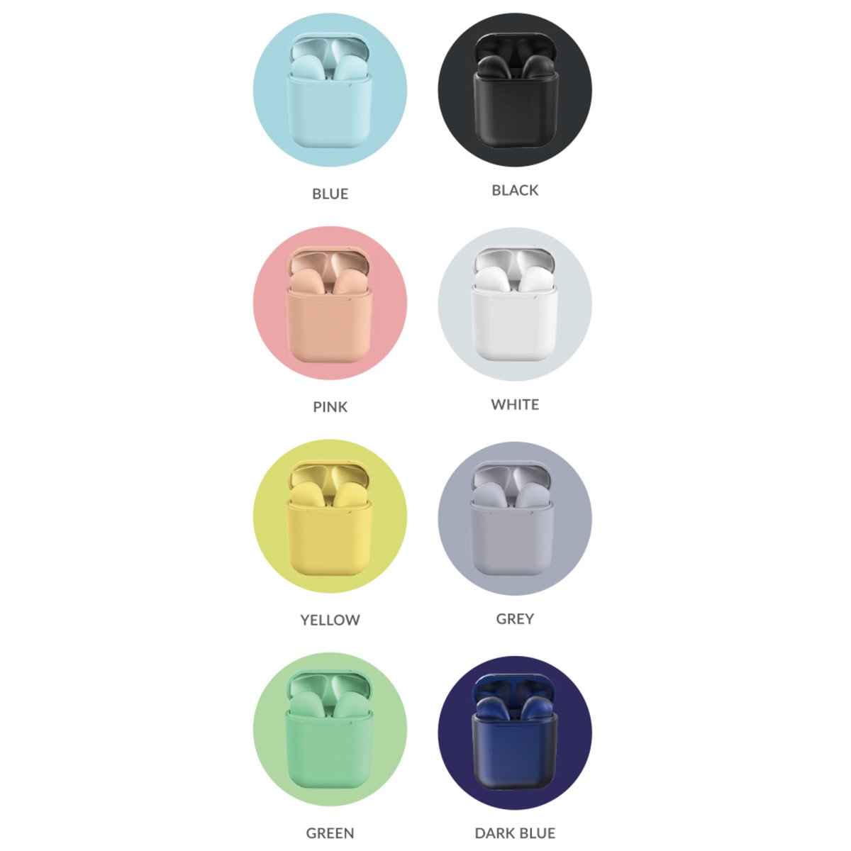Trands Wireless Earbuds (TWS) With Portable Charging Case TWS-F11(Assorted Colors)