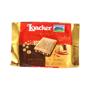 Loacker Chocolate With Caramel Hazelnut & Wafer Crispies 50 g