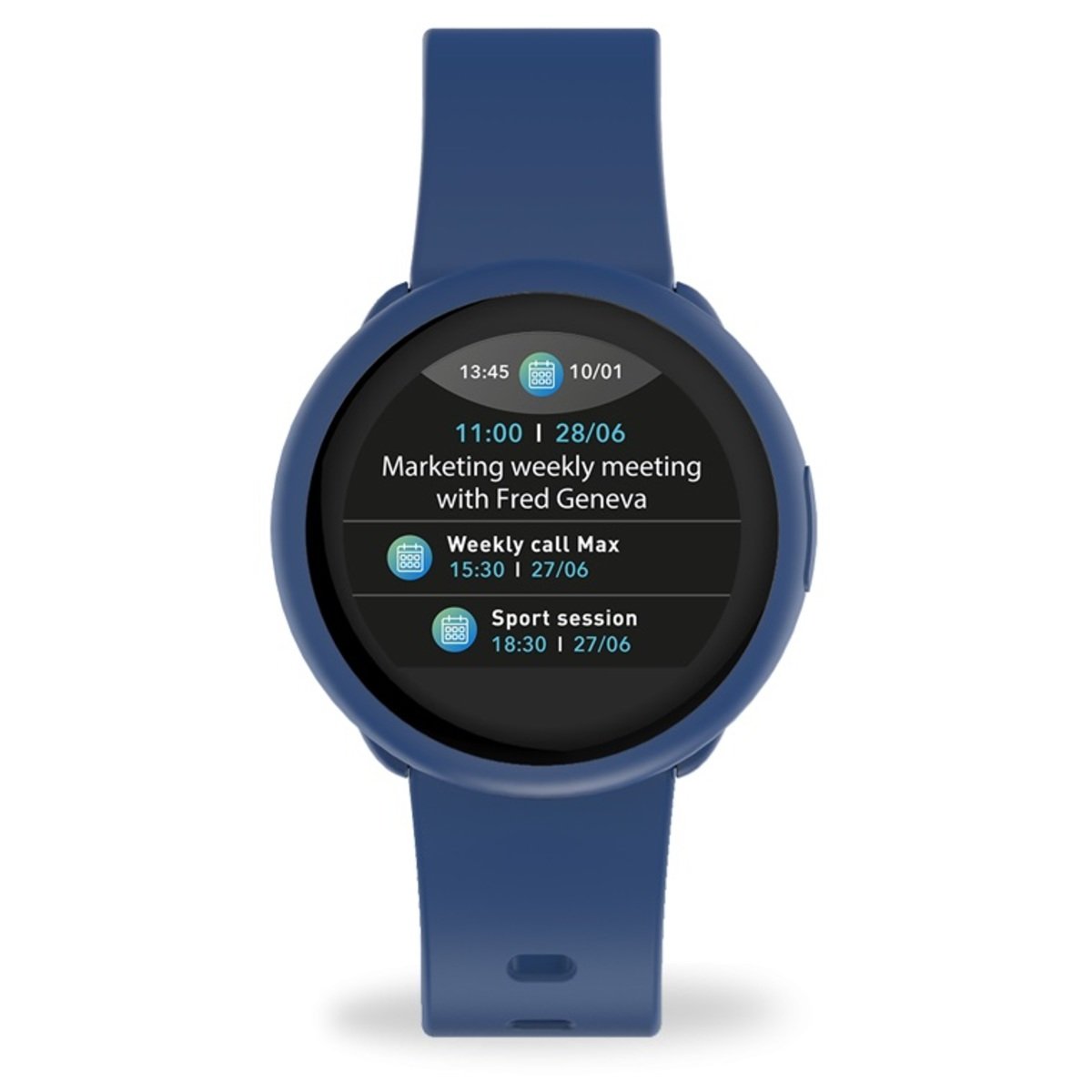 MyKronoz ZeRound3 Lite Smartwatch Navy Blue