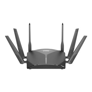 D-Link DIR-3060, EXO AC3000 Smart Mesh WI fi Gaming Router, Tri-band, 802.11 AC Wave 2 with MU-MIMO, Gigabit WAN, 4 x Gigabit LAN, Alexa Compatible, Built-In Mcafee Protection