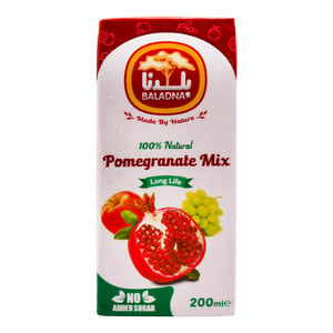 Baladna Long Life Pomegranate Mix Juice 200ml