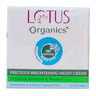 Lotus Organic Precious brightening Night Cream 50 g