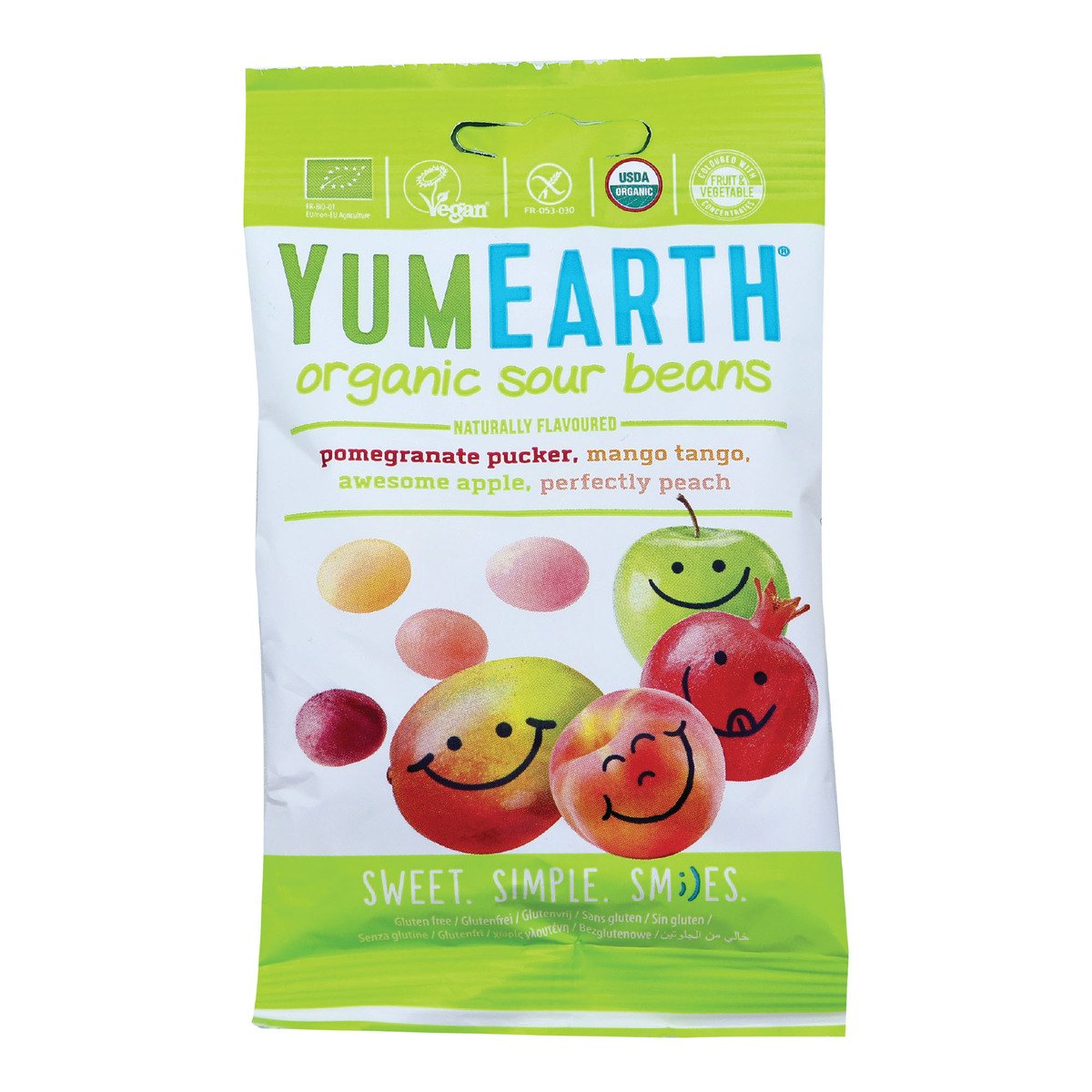 Yum Earth Organic Gummy Sour Beans 50g