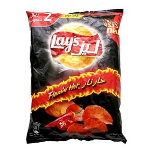 Buy Lays Potato Chips Flamin Hot 48g Online at Best Price | Potato Bags | Lulu Kuwait in Kuwait