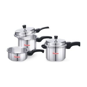 Chefline Pressure Cooker 3pcs Set 532BNG 5Ltr + 3Ltr + 2Ltr Pan