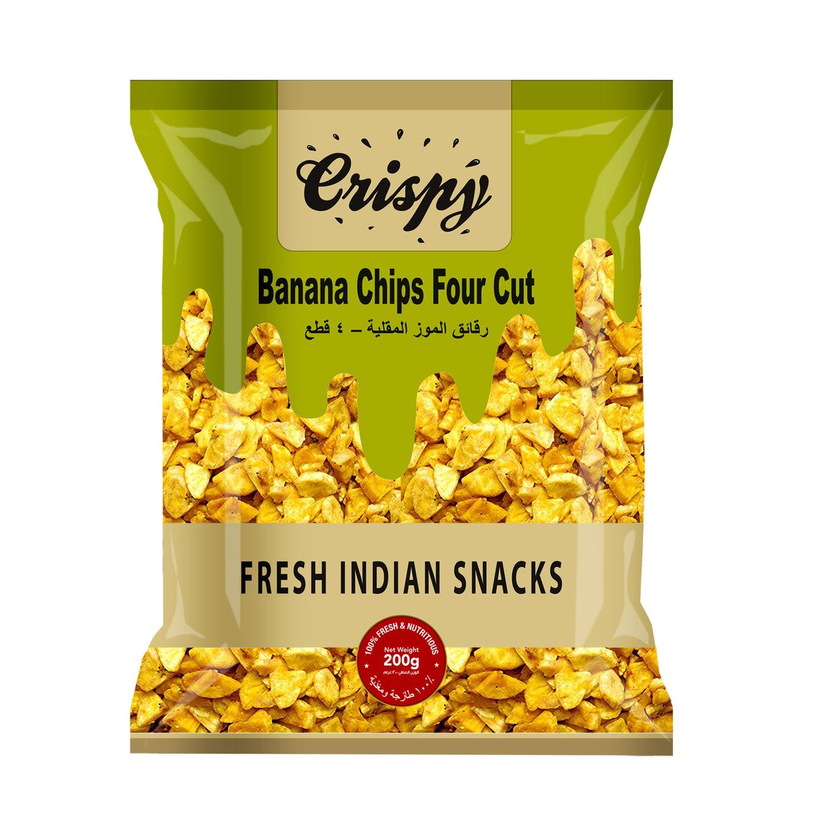 Crispy Four Cut Banana Chips, 200 g