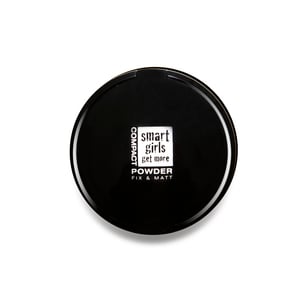 Smart Girls Get More Compact Rice Powder With Mirror 01 Transparent 1pc