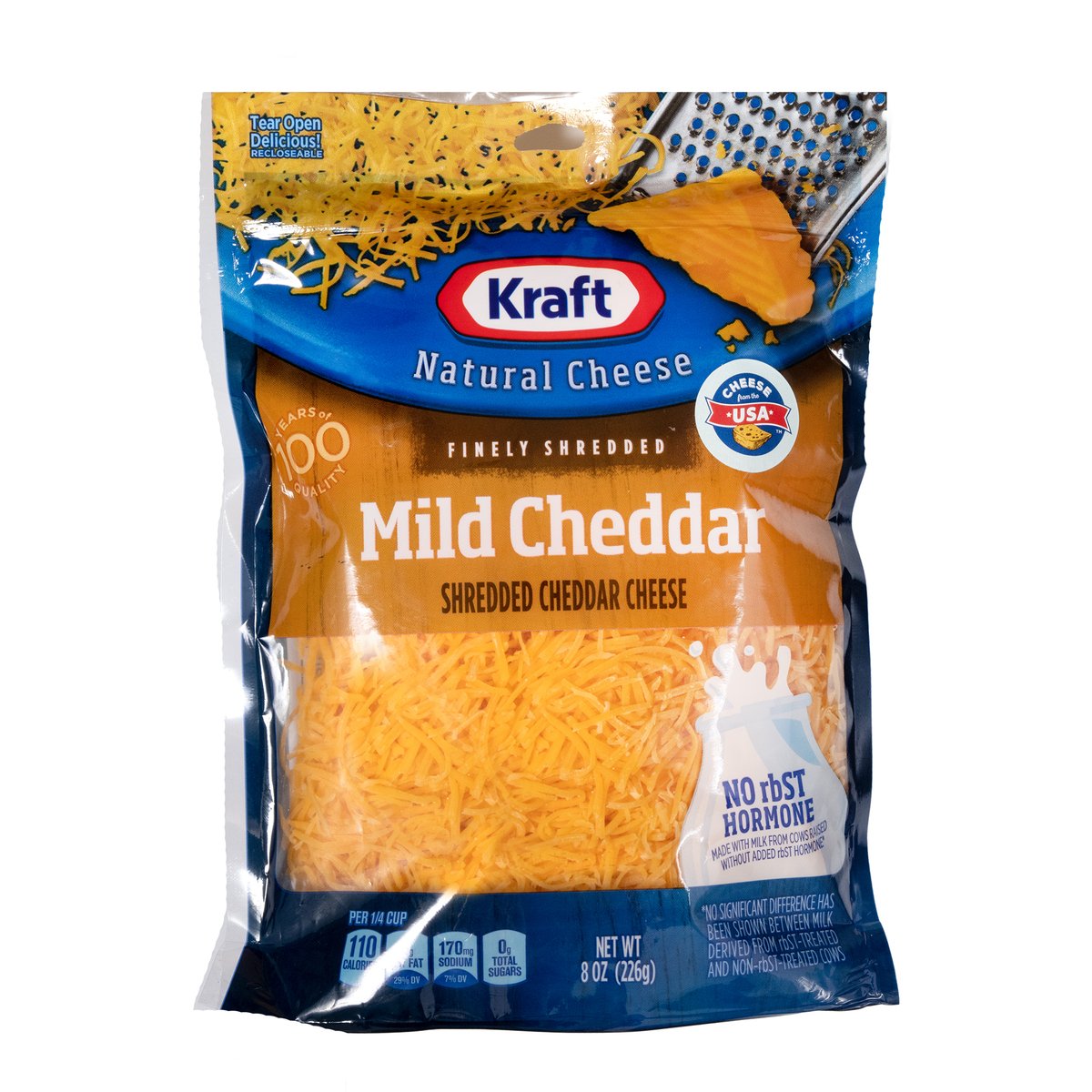 Kraft Finely Shredded Mild Cheddar Cheese 226 g