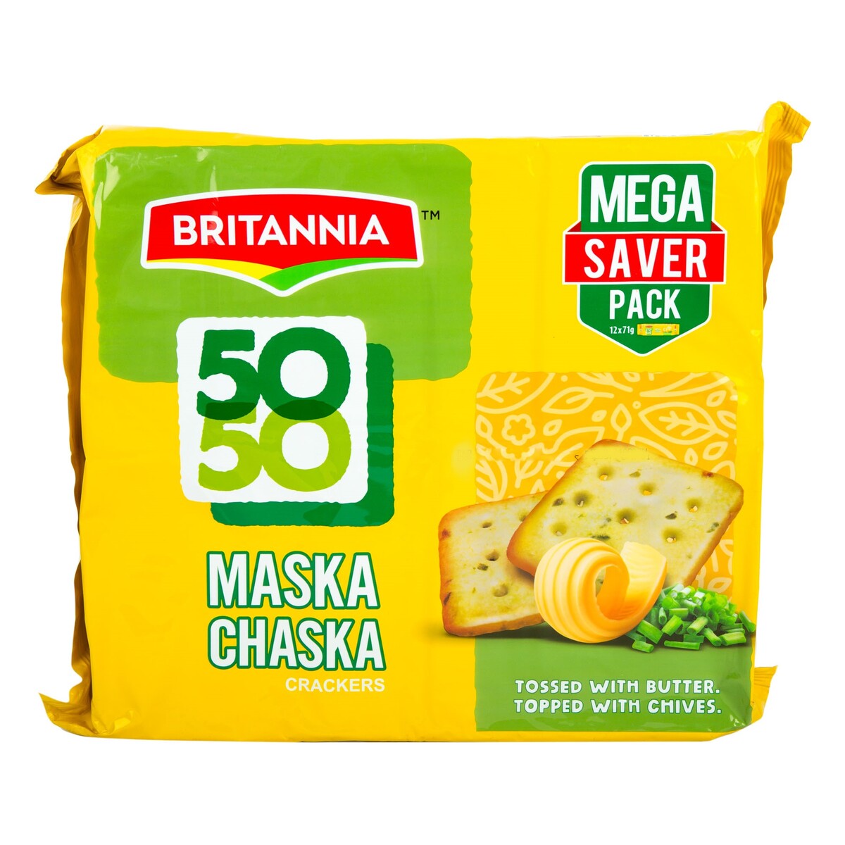 Britannia 50-50 Maska Chaska Crackers 71 g 8+4
