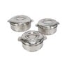 Chefline Stainless Steel Hot Pot Set DIAMOND 1.5Ltr + 2.5Ltr + 3.5Ltr