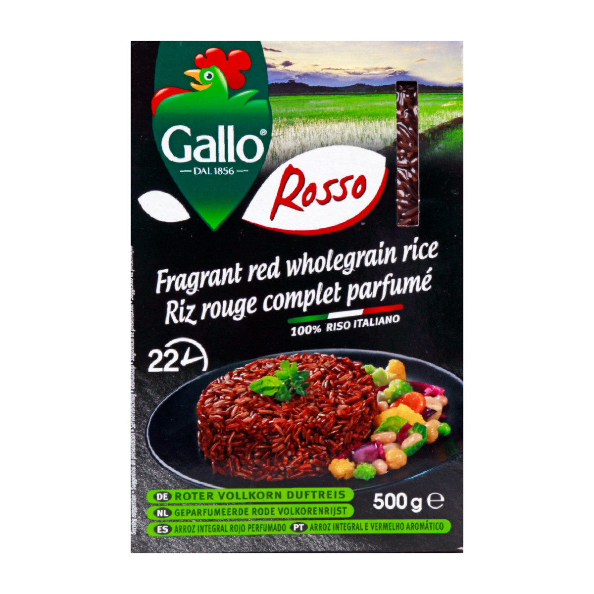 Riso Gallo Rosso Fragrant Red Wholegrain Rice 500g