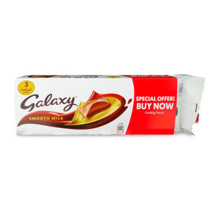 Buy Galaxy Smooth Milk Chocolate 3 x 80 g Online at Best Price | Covrd Choco.Bars&Tab | Lulu Kuwait in UAE