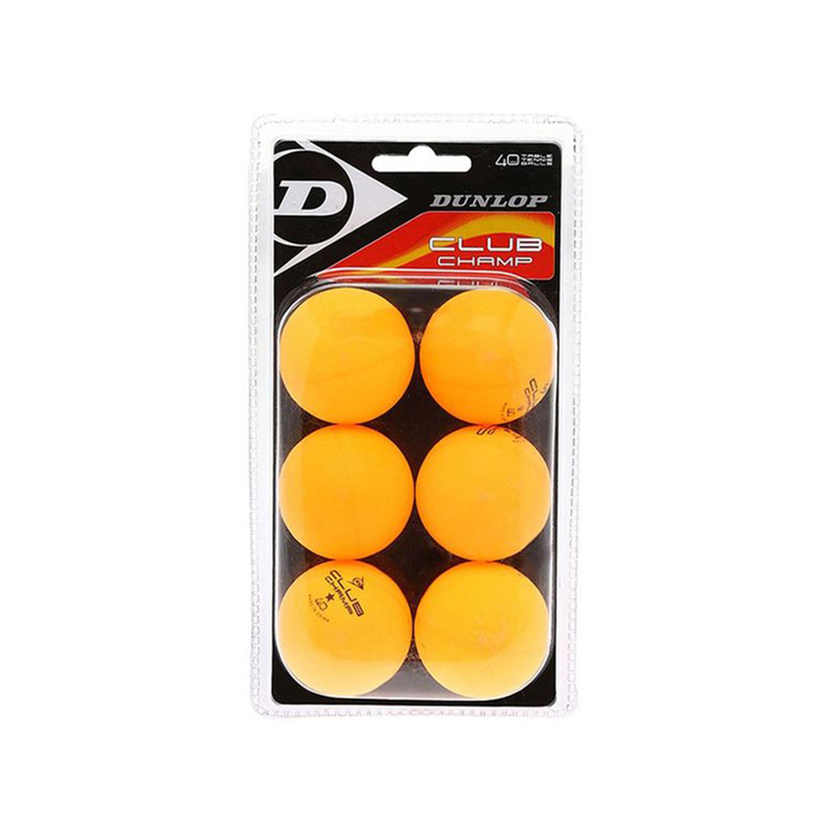 Dunlop Club Champ 6 Piece Table Tennis Balls 679315