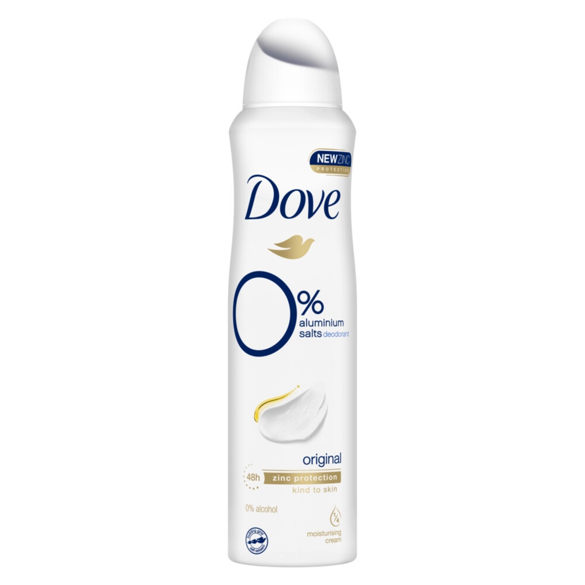 Dove Women Original 0% Aluminium Antiperspirant 150ml