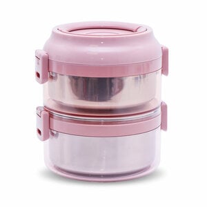 Win Plus Stainless Steel Lunch Box 2-Layer 6585 1.6Ltr
