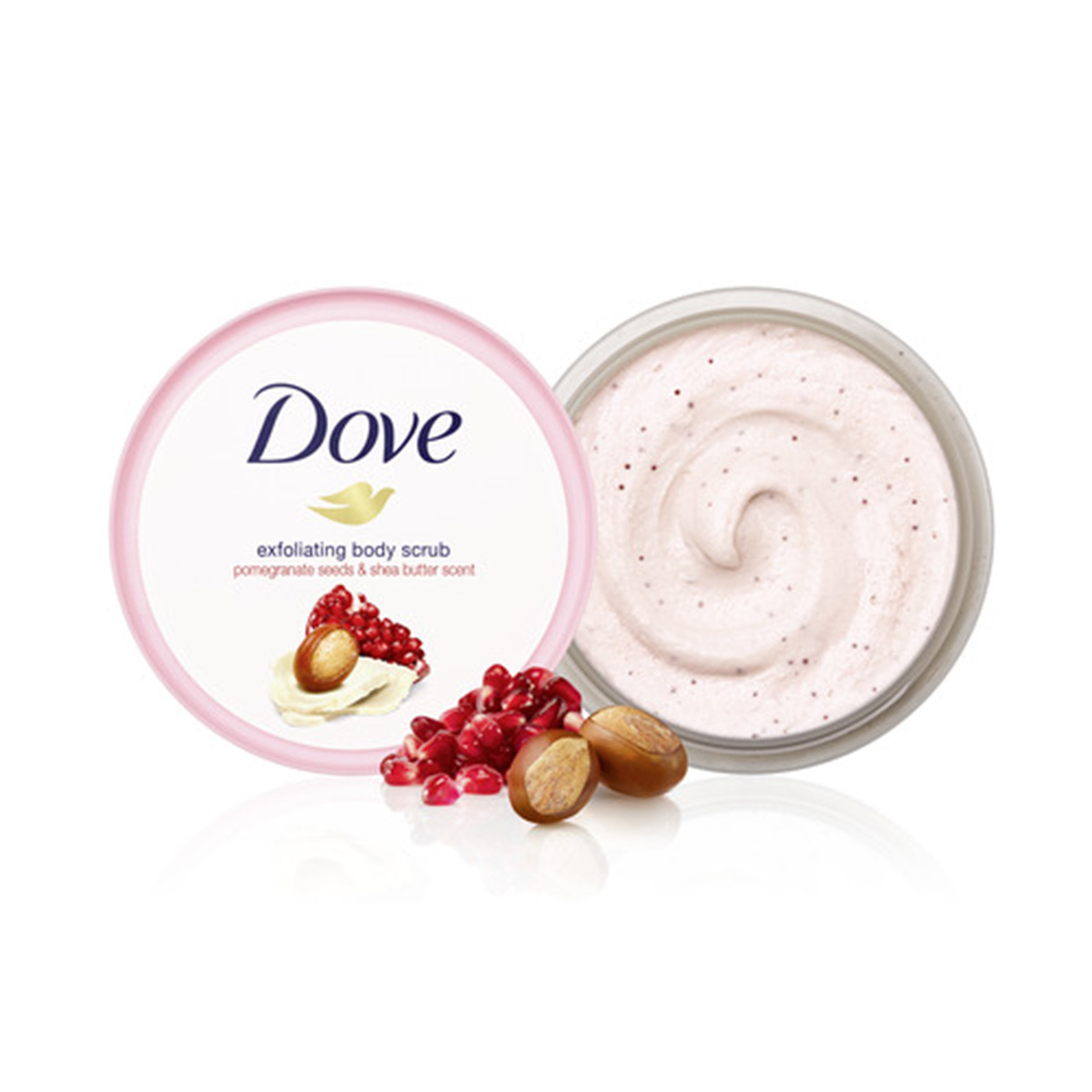Dove Body Scrub Exfoliating Pomegranate Seeds & Shea Butter 225 ml